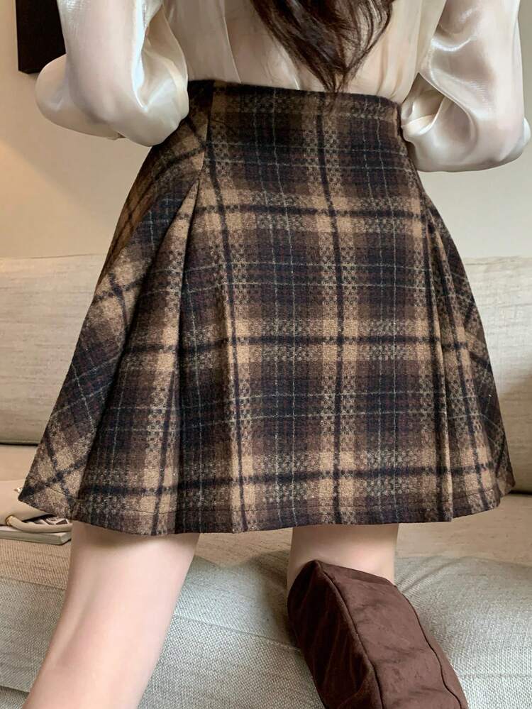 Women's Elegant Pleated Skirt, Autumn
