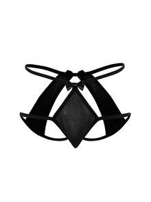 Bowknot Lingerie For Men, Valentine's Day - Black - View 4