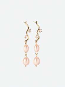 Opalesca Boucles d'oreilles à clous pour femmes, tenues, vieux argent, perles, accessoires de mariage/mariée, Fairycore/Fée, perle, pour maman/femme/fille/mère, élégant, premium, classique, perles, accessoires de mariage/mariée, Fairycore/Fée, perle, pour maman/femme/fille/mère, élégant, premium, fleur, cristaux, or, Pâques, voyage/plage/vacances, bohème - Multicolore - Voir 4