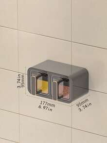 Seasoning Storage Box, Wall-Mounted Seasoning Box, Kitchen Household Salt Shaker, Seasoning Jar, Seasoning Rack, Seasoning Box Set - Multicolor - View 10