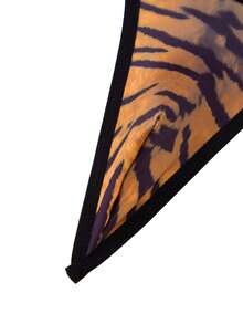 Men's Tiger Print Camisole Top And Thong Underwear Sexy Set - Multicolor - View 3