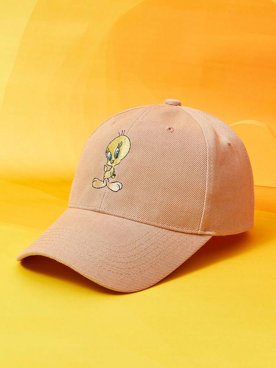 LOONEY TUNES X SHEIN Khaki Cartoon Chicken Pattern Cap - Multicolor - View 1