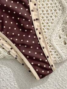 Swim Vcay Fashionable Sexy Hot-Selling Polka Dot Design Bikini Set, Summer - Multicolor - View 5