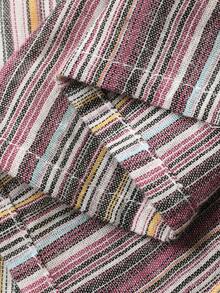 DAZY Women's Striped Minimalist Long Sleeve Shirt, Casual Everyday Wear - Brown - View 3