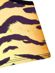 Men's Tiger Print Camisole Top And Thong Underwear Sexy Set - Multicolor - View 7