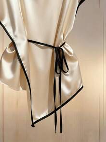 Franclia New Casual Asymmetrical Brimmed Shirt For Women - Multicolor - View 4