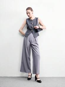 CUCCOO BIZCHIC 女士鞋 春秋新款 小方头高跟粗跟 黑色拼接豹纹 简约通勤百搭女鞋 轻便舒适 上班购物必备 低帮女鞋 - 豹紋配色黑 - 查看 6