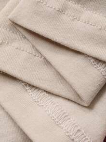 DAZY 2pcs/Set Cute Bear Print Short Sleeve T-Shirt And Pants Women Summer Pajama Set - Beige - View 9