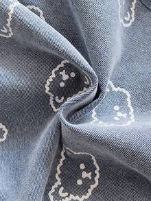 SHEIN 夏季水洗浅蓝色简约百搭时尚男童牛仔套装 - 淺藍色 - 查看 7