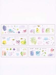 一套6张朱利安之梦创意贴纸，日记贴纸，宠物贴纸，胶片剪裁日记材料贴纸 - 套裝 - 查看 8