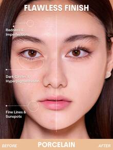 SHEGLAM Lock & Go Long-Lasting 氣墊粉餅-Porcelain 品牌 美容 化妝 化妝品 適合女性與女孩 完美搭配冬季春季 Y2K 時尚 流行 生日 情人節禮物 假期 派對準備就緒 最佳顏色 - 瓷 - 查看 3