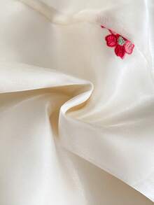 SHEIN Tween Girls Floral Embroidered Sleeveless Dress - Apricot - View 8