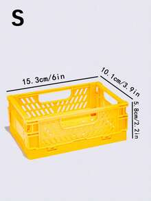 1 chiếc giỏ nhựa mini gấp gọn, dùng để sắp xếp và cất giữ đồ đạc, hộp đựng đồ có thể gập lại, thùng đựng đồ, hộp đựng trang sức, thích hợp cho nhà cửa, nhà bếp, phòng ngủ, phòng tắm, văn phòng. - Nhiều màu - Xem 26