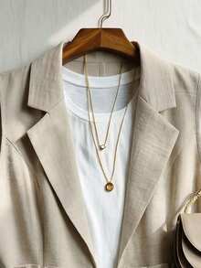 GlowEve Women's Elegant Casual Apricot Linen Suit, Suitable For Office, Commuting, Outings, Loose Casual Set, Summer Wear, Women's Office Suit, Apricot Set, Women's Two Pieces Suit, Elegant Women's Suit - Grey - View 6