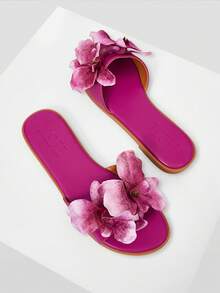 MOTF PREMIUM 女士简约花卉圆头平底鞋，优雅舒适的套脚休闲鞋，适合工作、约会、派对、圣诞节等正式场合。 - 淺紫色 - 查看 10