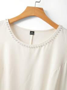 GlowEve CURVE Damen Businessanzug in Große Größen, 2-teiliges Set für Business-/Lässig-Anlässe - Aprikosenfarben - Übersicht 7