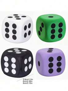 1PC Large Size Soft Plush Foam Dice Multicolor Throwable Multifunctional Tabletop Game Accessory For Adult Party Games Decorations Valentines Wedding Birthday Party Decorations Gift Ideas - Multicolor - View 12