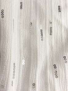 Al Najma Traditional  Arabic White Beaded Embroidered Loose V-Neck Robe Abaya - White - View 9