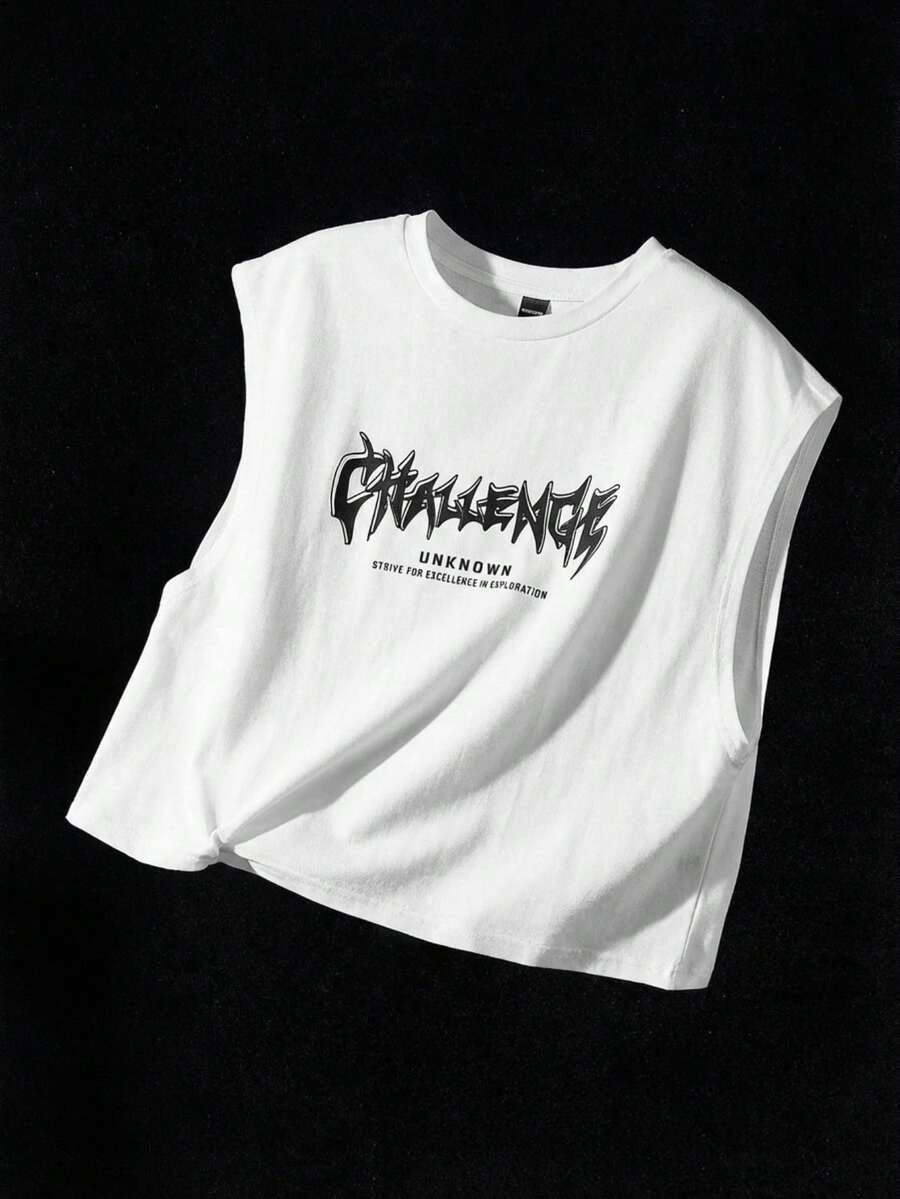 NEON BLANC Camiseta de manga de murciélago con eslogan y corte holgado para hombre - Blanco - Ver 1