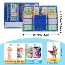 80 tarjetas educativas con imágenes para construir oraciones, tarjetas de escritorio en inglés para la educación de la primera infancia, tarjetas didácticas que promueven el aprendizaje interactivo para niños. - Multicolor - Ver 4