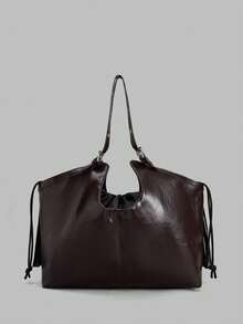 Ontre Women's Handbag Suitable For Daily Commute, Travel, Shopping, Strolling - dark coffee - View 4