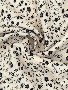 SHEIN Maternity Contrast Color Print Dress - Multicolor - View 8