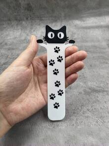 可爱的黑猫头爪书签 - PLA材质，是送给爱猫人士、女性、学生、教师、读者和书籍爱好者的完美礼物，非常适合学校、家庭和书虫使用，也是猫咪饰品。 - 彩色 - 查看 4