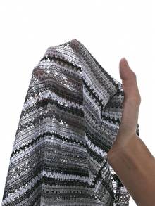 Manfinity Homme 男士休闲日常条纹圆领背心，夏季 - 淺灰色 - 查看 5