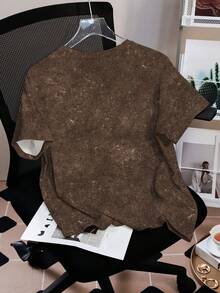 Betty Boop x SHEIN Women's Letter & Cartoon Figure Graphic Round Neck Short Sleeve T-Shirt - White - View 2