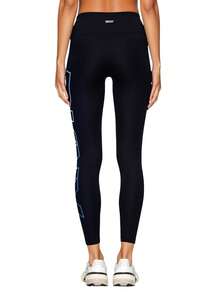DKNY Women's High Waist 7/8 Balance Compression Exploded Logo Leggings Black - Blue - View 2