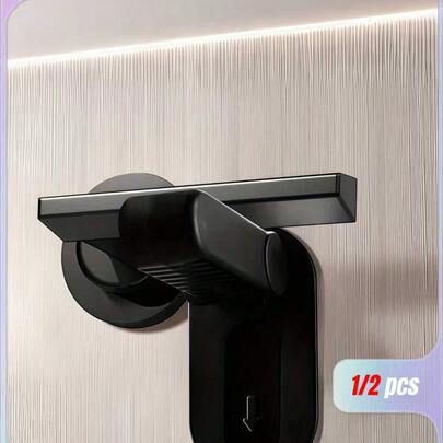 1pc Multifunctional Locks: Protecting Youngsters And Pets, No Drilling Required, Door Handle Lock Artifact, To School,ABS Door Handle Lock Anti-Pinch Protection Buckle Door Handle