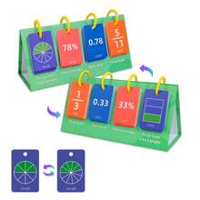 104 张儿童学习闪卡/记分卡，包含小数和百分比——儿童早期学习和认知发展卡片。 - 彩色 - 查看 4