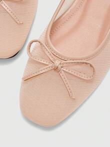 CUCCOO BIZCHIC Spring And Summer Women's New Mesh Breathable Bow Mary Jane Shoes Spring Shoes - Mesh apricot - View 9