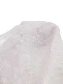 SHEIN Vintaside Kids 女童蕾丝边蝴蝶结吊带度假连衣裙，白色 - 白色 - 查看 8