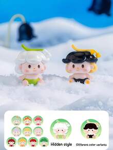 POKOJA LAND Cute Cloud And Mushroom Boxed Toys - Limited Edition Collection Of Mini Figures (10 Regular Models + 1 Hidden Model + 1 Chasing Model) | High-Quality ABS Plastic Material | Ideal Gift For Adults, Collectors, And Friends - Tide play blind box - View 9