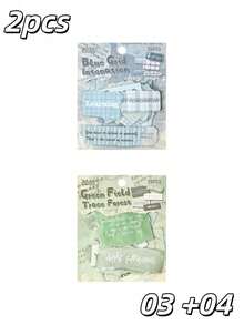 2 Set Of 50 PCS Memories Quotes For Journal Stickers Scrapbook Stickers Vintage English Label Scrapbooking Junk Journal Embelishment Decoration Stickers - various - View 19
