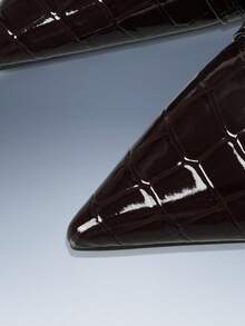 CUCCOO GRLICON 时尚尖头细高跟派对女鞋 - 咖啡棕 - 查看 3