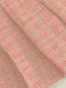 Franclia 时尚高腰显瘦A字褶裥半身裙，配腰带，女裙 - 粉色 - 查看 6