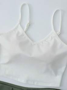 Franclia Women's Casual Commuter Suit Short-Sleeved Jacket Casual Wide-Leg Trousers Women's Slim Fit White Camisole Women's Casual Commuter Three-Piece Set Women's Green Three-Piece Set Women's Casual Commuter Three-Piece Set Women's Everyday Versatile Three-Piece Set Women's Slim Fit Three-Piece Set Women's Everyday Casual Commuter Three-Piece Set Women's Office Outfit Women's Spring And Summer Everyday Outfit Women's Everyday Casual Outfit - Green - View 5