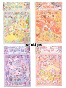 1 Set Of 4 Pcs Miniature Scenery Stickers For Witch's Part-Time Job - DIY Stickers And 3D Stickers - Witch part-time job - View 11