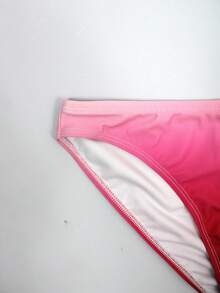 Manfinity Swimmode 男士渐变性感沙滩泳裤 - 粉色 - 查看 5