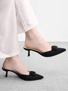 CUCCOO BIZCHIC Women's Fashion Commuter Wear Pointed Stiletto High Heels - Black - View 4