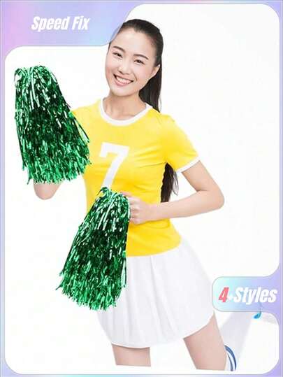 Pompons de Flor de Cheerleading, Acessórios de Dança e Esportes de Cheerleading