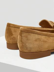 MOTF WOMEN RHINESTONE SUEDETTE FLATS VALENTINE'S DAY - Apricot - View 8