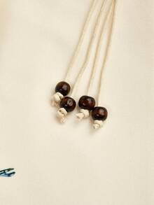 GlowEve CURVE 加大码女式杏色复古印花抽绳腰A字短裤。适合场合：日常休闲穿着、度假、轻度社交场合、轻度办公/通勤。 - 彩色 - 查看 7