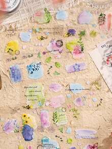 一套6张朱利安之梦创意贴纸，日记贴纸，宠物贴纸，胶片剪裁日记材料贴纸 - 套裝 - 查看 3