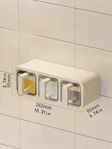 Seasoning Storage Box, Wall-Mounted Seasoning Box, Kitchen Household Salt Shaker, Seasoning Jar, Seasoning Rack, Seasoning Box Set - Multicolor - View 12