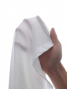 Manfinity CasualCool 男士纯色休闲百搭通勤短袖Polo衫 - 白色 - 查看 4