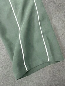 Manfinity Roghcode Men's Zipper Casual Versatile Daily Jacket Set Men 2 Pieces Set Men's Jogger Set Men 2 Pieces Street Set Men's Sweatsuit Set Jogging Suits - Green - View 3