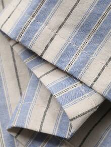 DAZY Young Boys' Casual Striped Hooded Shirt - Blue - View 6